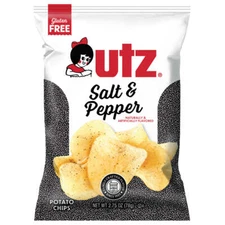 UTZ Salt & Pepper Chips 2.75 oz  .... 14 BAGS !!
