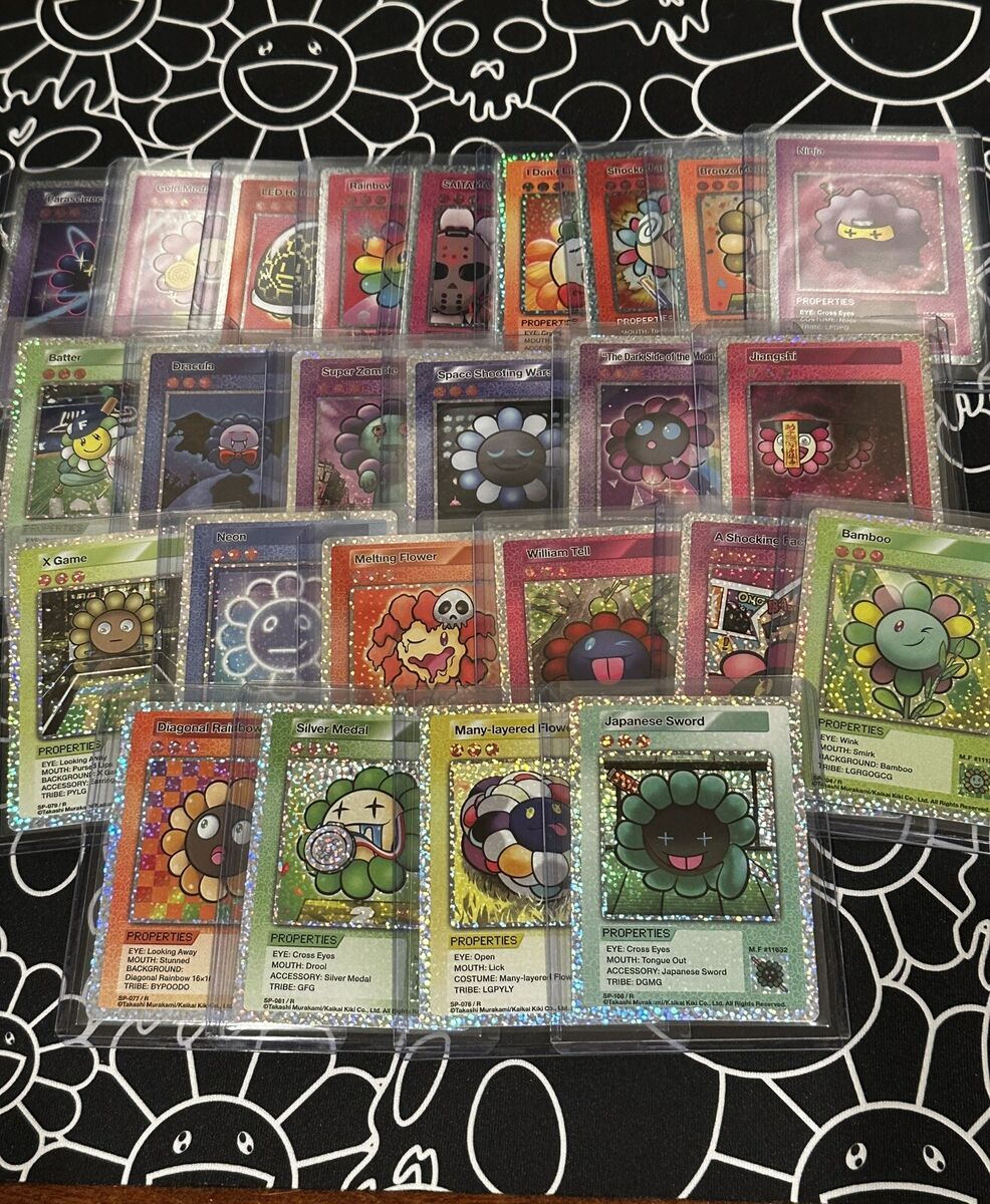 Murakami 108 Flowers Trading cards - Full Rare Set (25 Cards Murakami 108 Flowers Trading cards - Full Rare Set (25 Cards