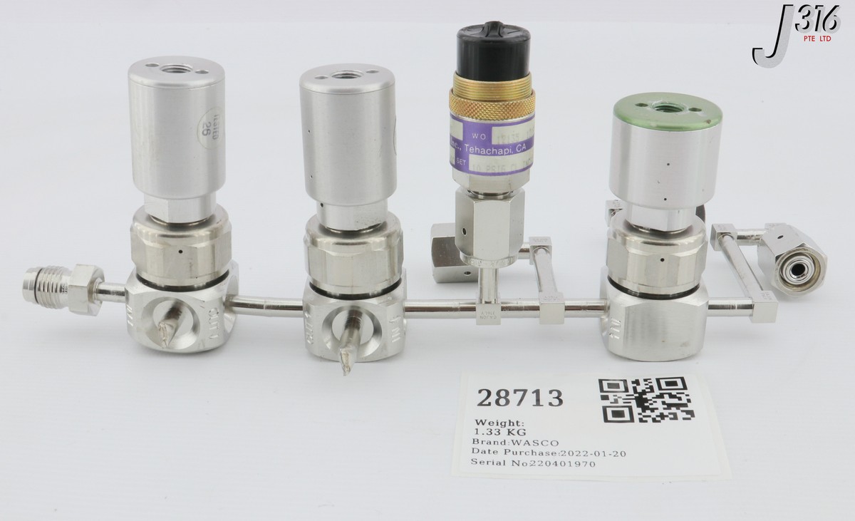 takeセット 28713 WASCO VACUUM PRESSURE SWITCH W/ 3 VALVES WELDMENT ASSY SP129