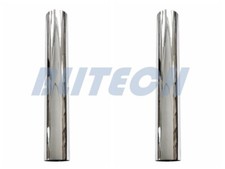 New Pair 5 Od X 60 Chrome Straight Stack Exhaust Pipe 60 Inch Length Tube Tip