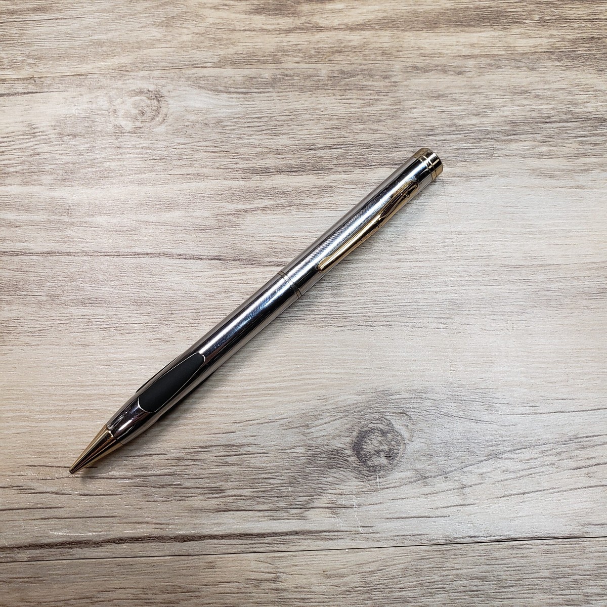 Vintage Pierre Cardin Mechanical Pencil Silver & Goldtone with