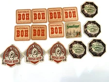 15 Vintage Beer Natty Boh Logo Killian’s Hemlinger Carlsberg Beer Coasters