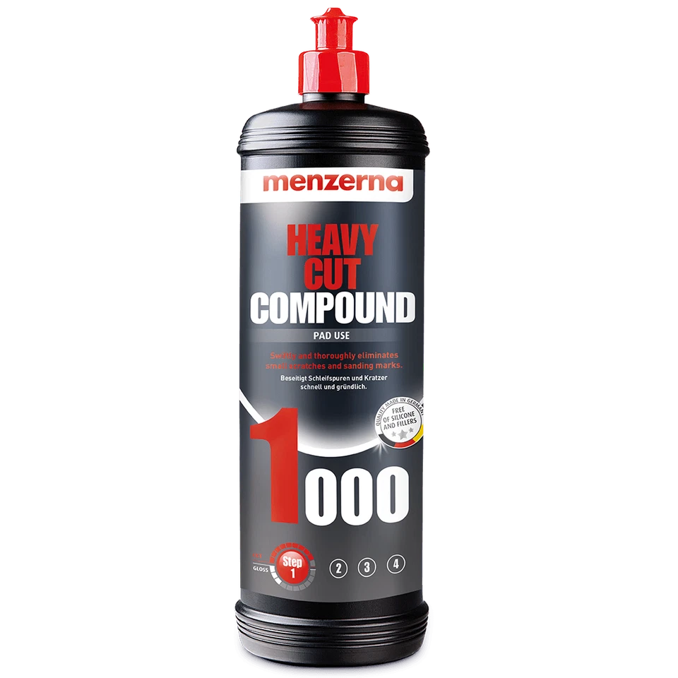 Menzerna Heavy Cut Compound 1000 - 1 l elimina graffi overspray levigatura Mar