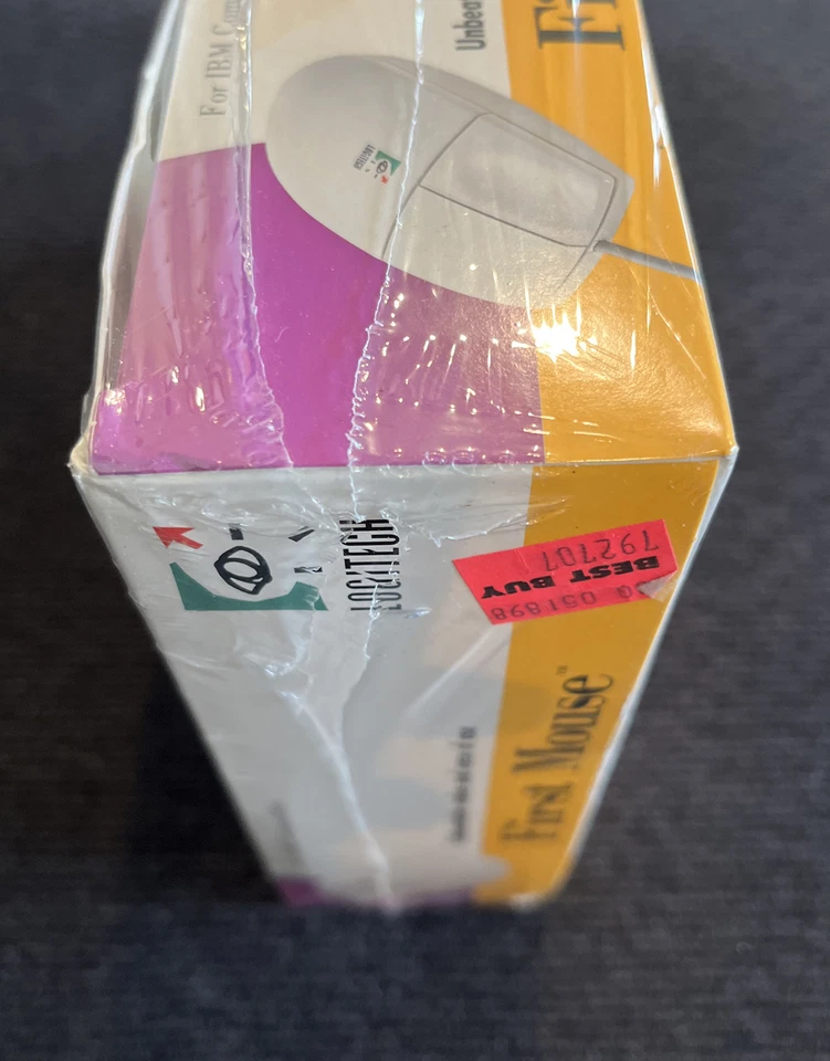 Vintage Logitech First Mouse PS/2 Wired Model #2046 For IBM Compatibles New Seal - Image 3 of 4