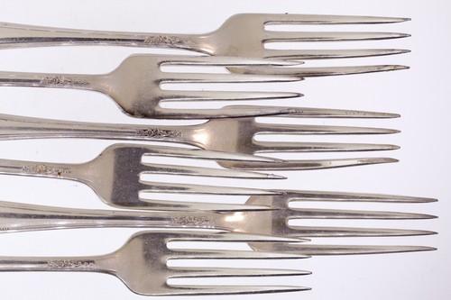 Tudor Plate Oneida Community Queen Bess Silver Plate Flatware Service 34 pieces - Picture 6 of 24