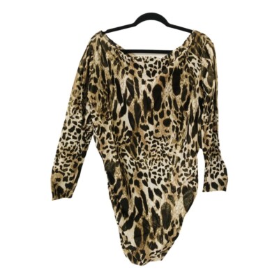 [RRP. £1,350] Alexandre Vauthier glitter leopard print dress