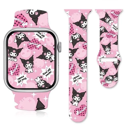 Anime Sannrio My Melody Cinnamoroll Kuromi Uhrenarmband für Apple Watch 8765 Stra - Bild 9 von 58