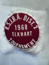 1968 King Louie GIRL's Bowling Shirt w/KSJBA District 2 Elkhart Tournament Patch