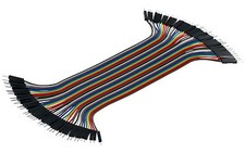 40pcs Dupont Male to Male Jumper Wire Ribbon Cable Pi Pic Breadboard Arduino