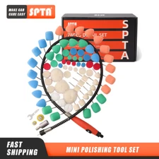 SPTA Mini Polishing Detailing Pads Kit Extention Tools for Rotary Polisher Drill