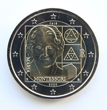 ITALY - 2 ? commemorative euro coin 2020 - Maria Monntessori UNC