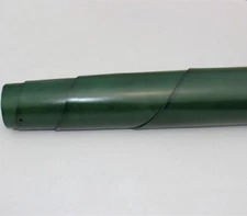 Green color vegetable tanned cowhide full-grain leather material tochigi style