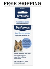 PetArmor Antihistamine Allergy Relief for Dogs, Easy-to-Use Allergy Medicine....