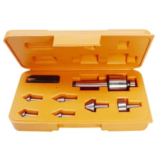 Universal Morse Taper Live Center 2 MT Set Lathe 1500 RPM 7 Interchangeable Pt.