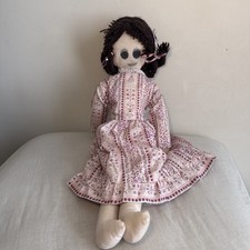 Vintage Rag Doll 20? Hand Made Toy Doll