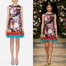 RARE🩵 Dolce & Gabbana Dress In Printed Brocade​​​