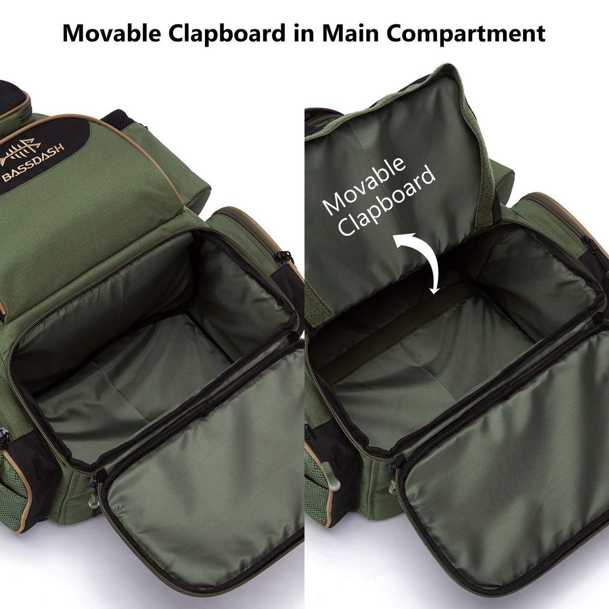 bassdash tackle bag BASSDASH Fishing Tackle Backpack Water Resistant Tactical Bag Soft Tackle  Box