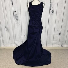 Adrianna Papell Purple Taffeta Maxi Dress Size 10 Formal Evening Gown