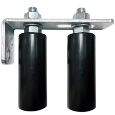 Universal Slide Gate Guide Roller 4 Black L Rear Post Bracket Adjustable Dual Ny