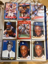 baseball card binder album with cards