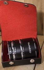 Vintage Asanuma 35mm Camera Extension Tube Set Macro Canon FD Mount SLR 12mm 