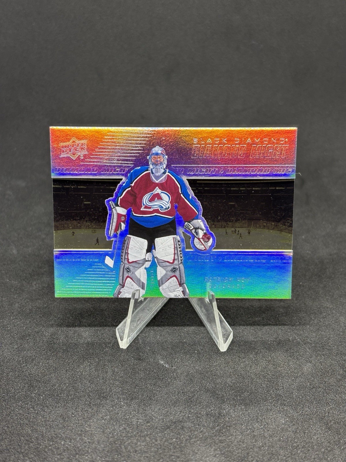 PATRICK ROY Avalanche 2018-19 UD Black Diamond Diamond Might Card #59/99