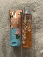 New Bath and Body Works PRETTY AS A PEACH Fine Fragrance Mist and Body Cream