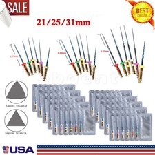 6Pcs Dental Endo Rotary Files NITI Super Endodontic Root Canal File 21/25/31MM