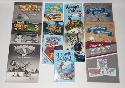 Lot of Abeka Curriculum & Readers -History, Geography, Health, Science, Language