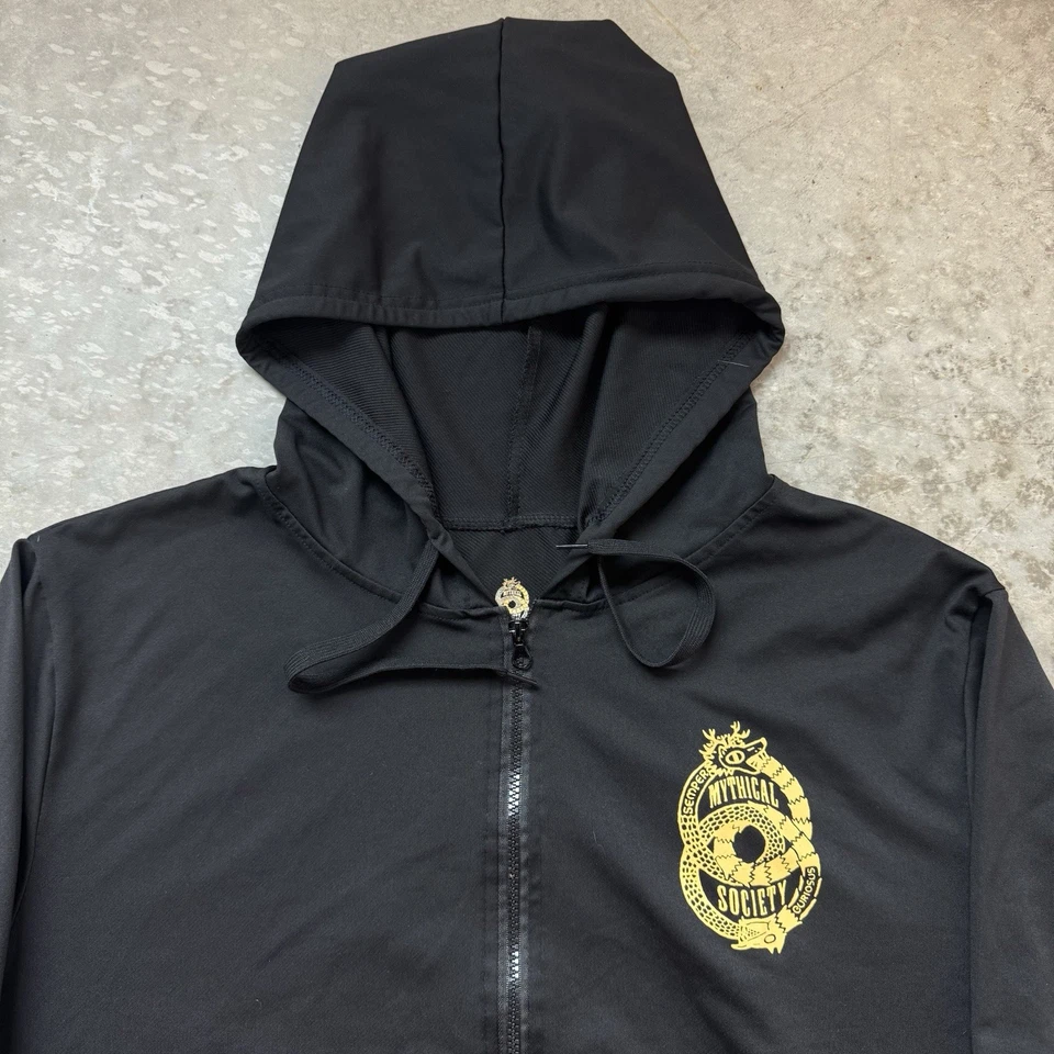 Rhett and Link Mythical Society 连帽连体连身裤黑色成人 XL - 4XL — 第 4/4 张图片