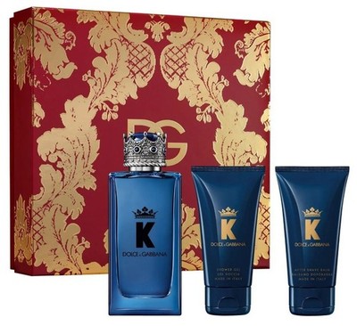 DOLCE & GABBANA K for Men 3 pcs GIFT SET 3.3 oz EDP Spray + SHOWER GEL + SHAVE