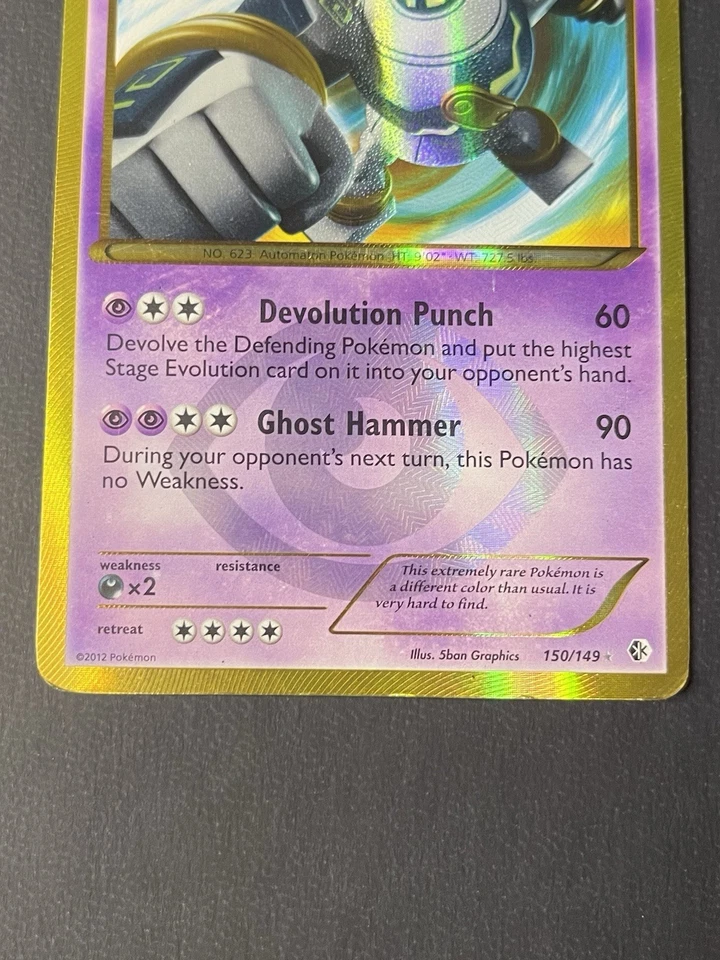 Pokemon - Golurk Secret Rare Boundaries Crossed 150/149 - HP - Изображение 4 из 4