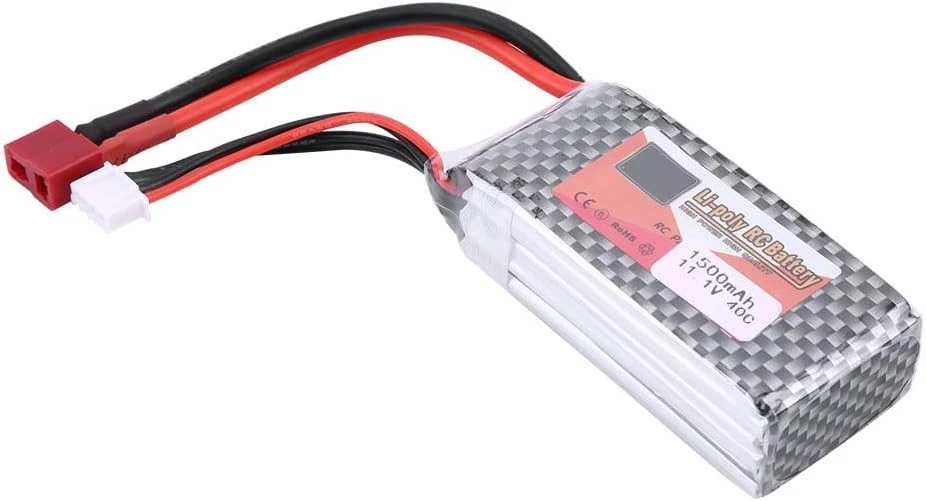 3S 11,1V 1500mAh Aufladbare LiPo-Batterie 40C mit T-Stecker für RC-Auto Flugzeug - Bild 2 von 4