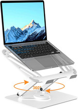 Laptop Stand for Desk Adjustable Computer Stand with 360 Rotating Base Ergono...