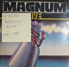 Magnum Live Vinyl Record 7" VG/VG JET 175 1980