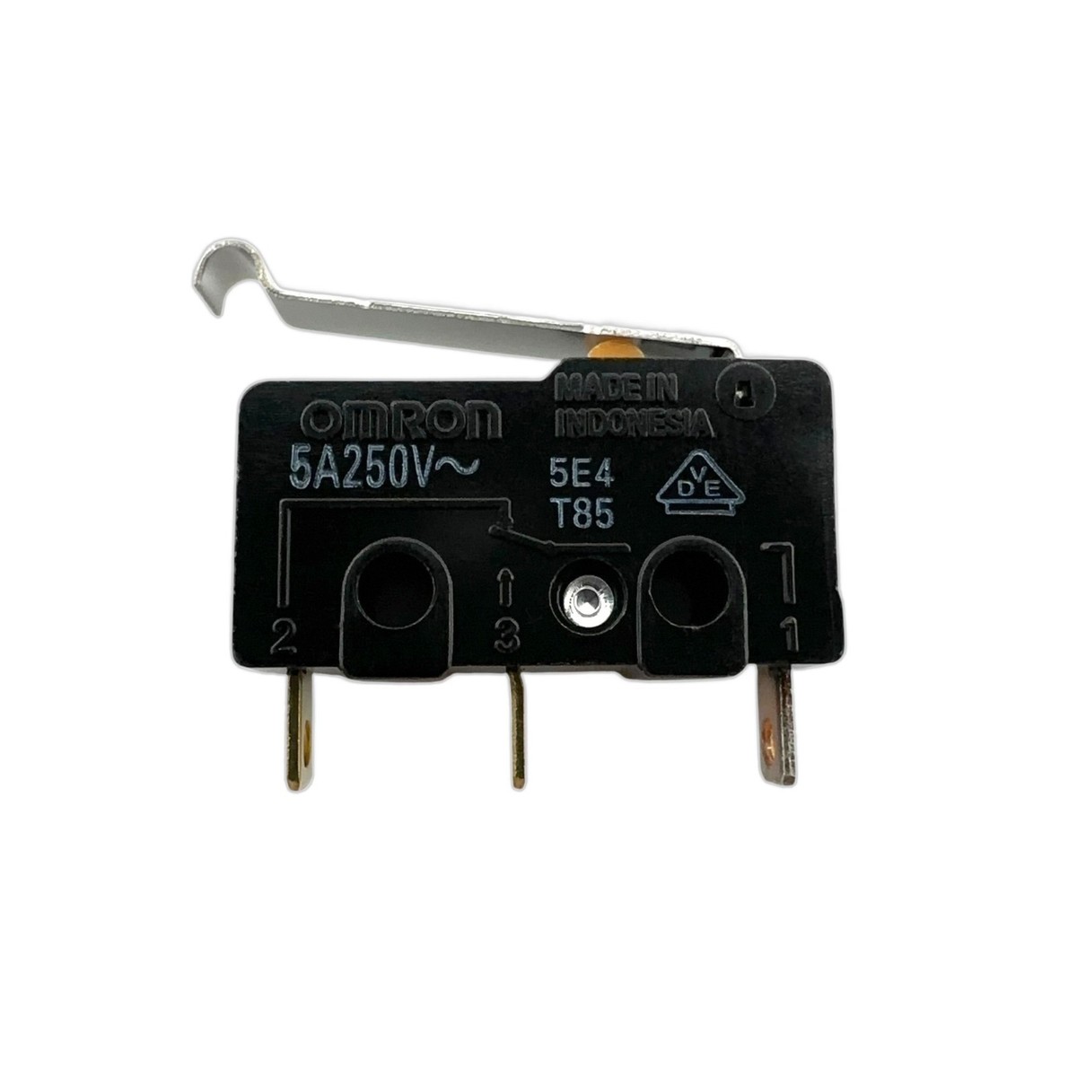 Omron SS-5GL13 Micro Limit Switch Curved Tip Lever 5A 125VAC (2