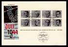 DR WHO 1964 GERMANY FDC WWII ANIV S/S PORTRAIT LR68403