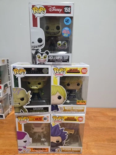 Funko Pop Lot. Dragonballz. My Hero Academia. Secret Invasion. Disney