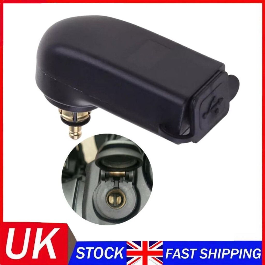 Dual USB Hella DIN Plug Socket Charger Adapter For BMW Ducati Triumph Motorcycle