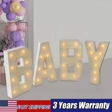 "BABY" Letter Light LED Light Up Letters for Baby Birthdays/Showers KT Board
