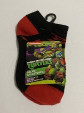 Teenage Mutant Ninja Turtles Socks Kids Boys Toddler Sock Size 4-6 Shoe Size7-10