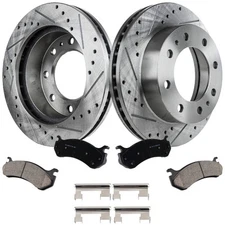 Front Brake Disc and Pad Kit for Chevy Suburban Yukon Avalanche SaVana 2500 XL