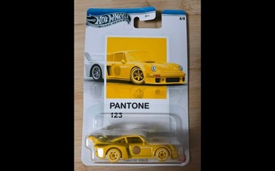 Hot Wheels Silver Series Pantone 123 Porsche Yellow 1:64 Diecast Unopened