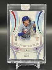 🔥👀 2025 Panini Flawless Matt Shaw Red White & Blue (RC) /25 👀🔥