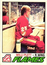 Willi Plett 1977-78 O-Pee-Chee Rookie #17 Atlanta Flames