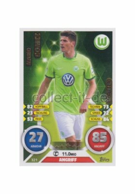Match Attax 16/17 2017 - 321 - Mario Gomez - Torjäger