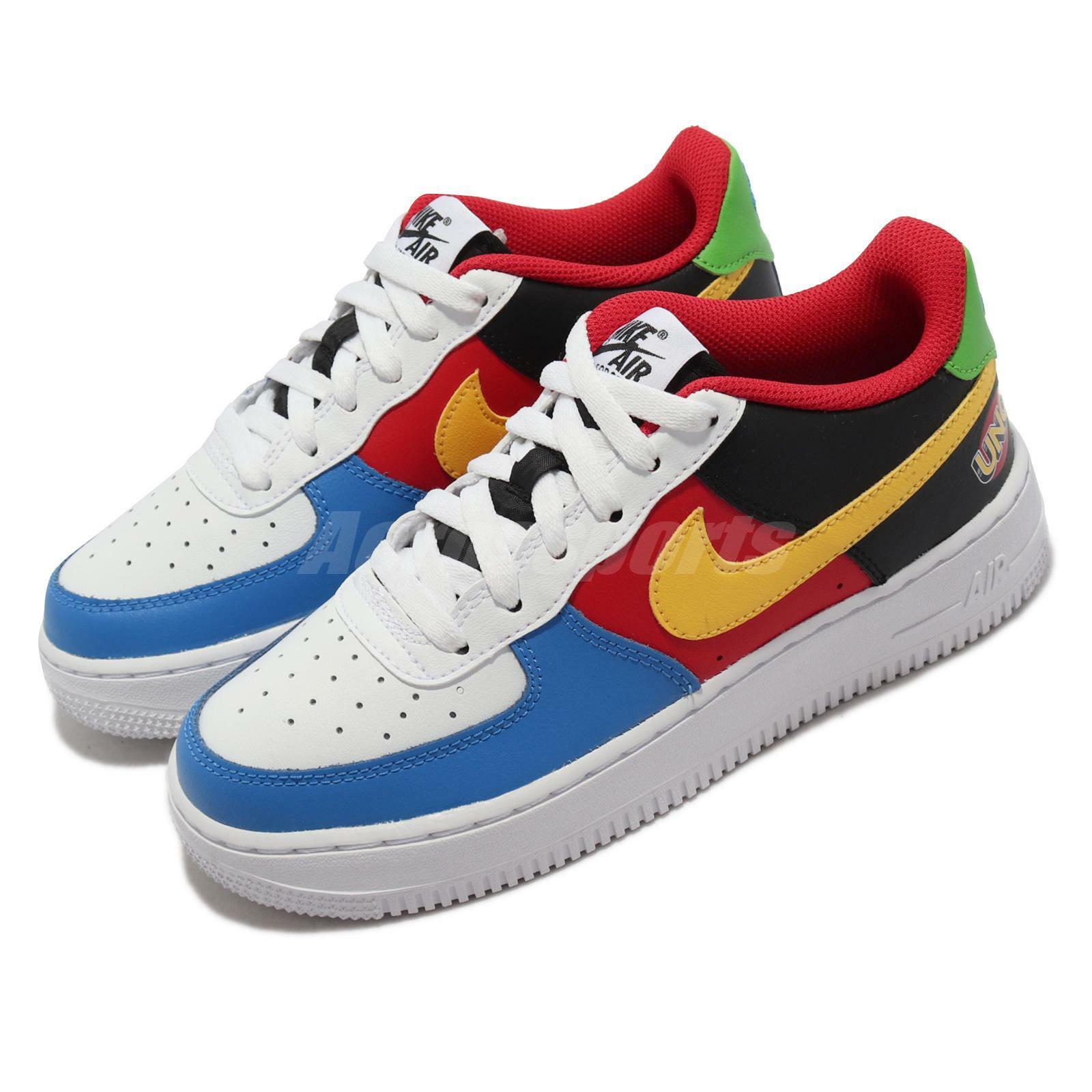 Nike Air Force 1 Low QS GS UNO Anniversary AF1 Junior Shoes DO6634-100 | eBay