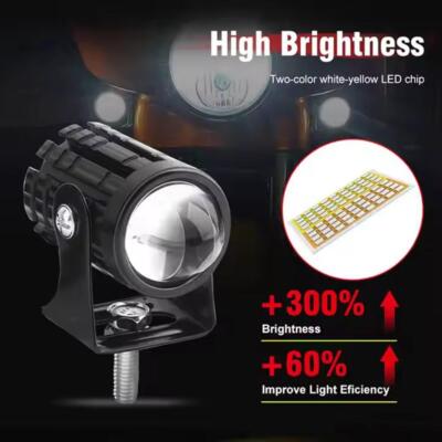Motorcycle LED headlight Round High Low Beam Headlight Slim Cafe Racer GX