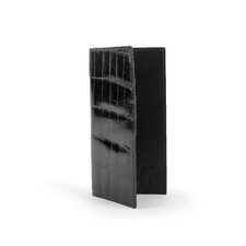 Ferrini Alligator Checkbook Cover Black