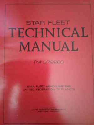 Star Trek Star Fleet Technical Manual 1975 first printing | eBay